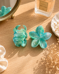 Pince fleur bleue marbré
