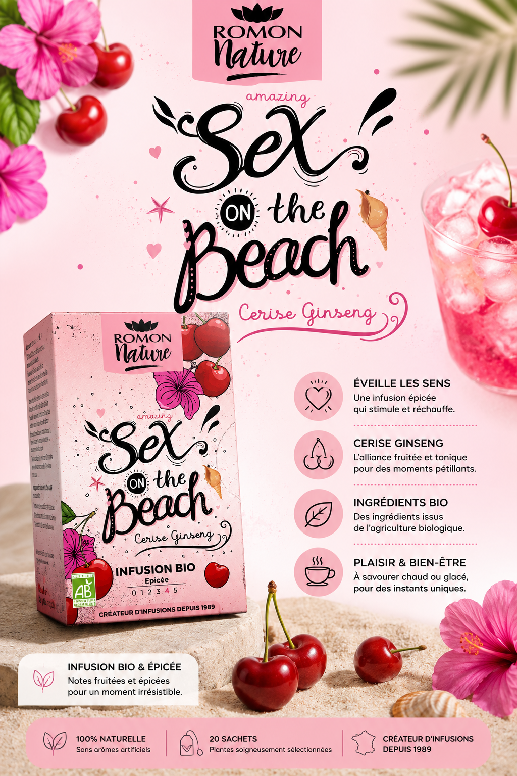 Infusion Bio Sex on the Beach – Cerise & Ginseng